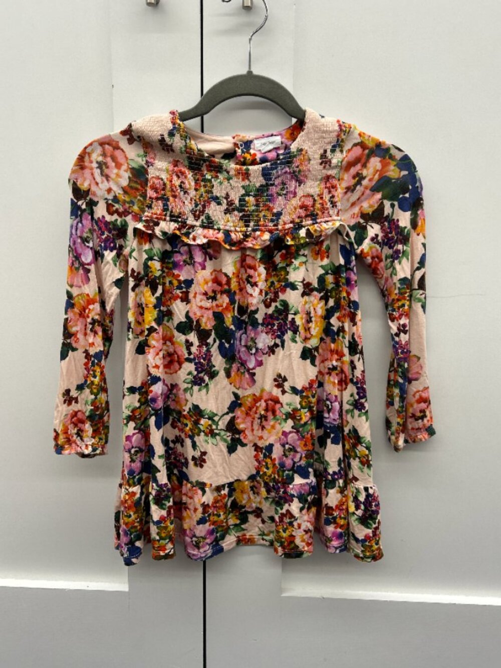 Angel Dear Floral Long Sleeve Dress Size 5